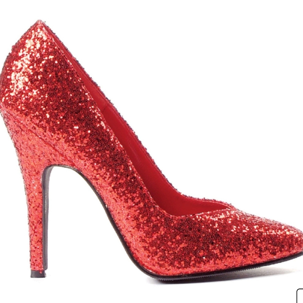 Ellie red sequin heels